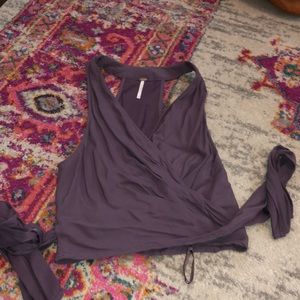 Free People wrap around top